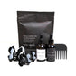 Phoebe Nourish Capsule in Piano Black — Meera evening ritual bundle with Phoebe jet-black clip, Phyto Oil, Nocturnal Serum, and Mahalo Tea