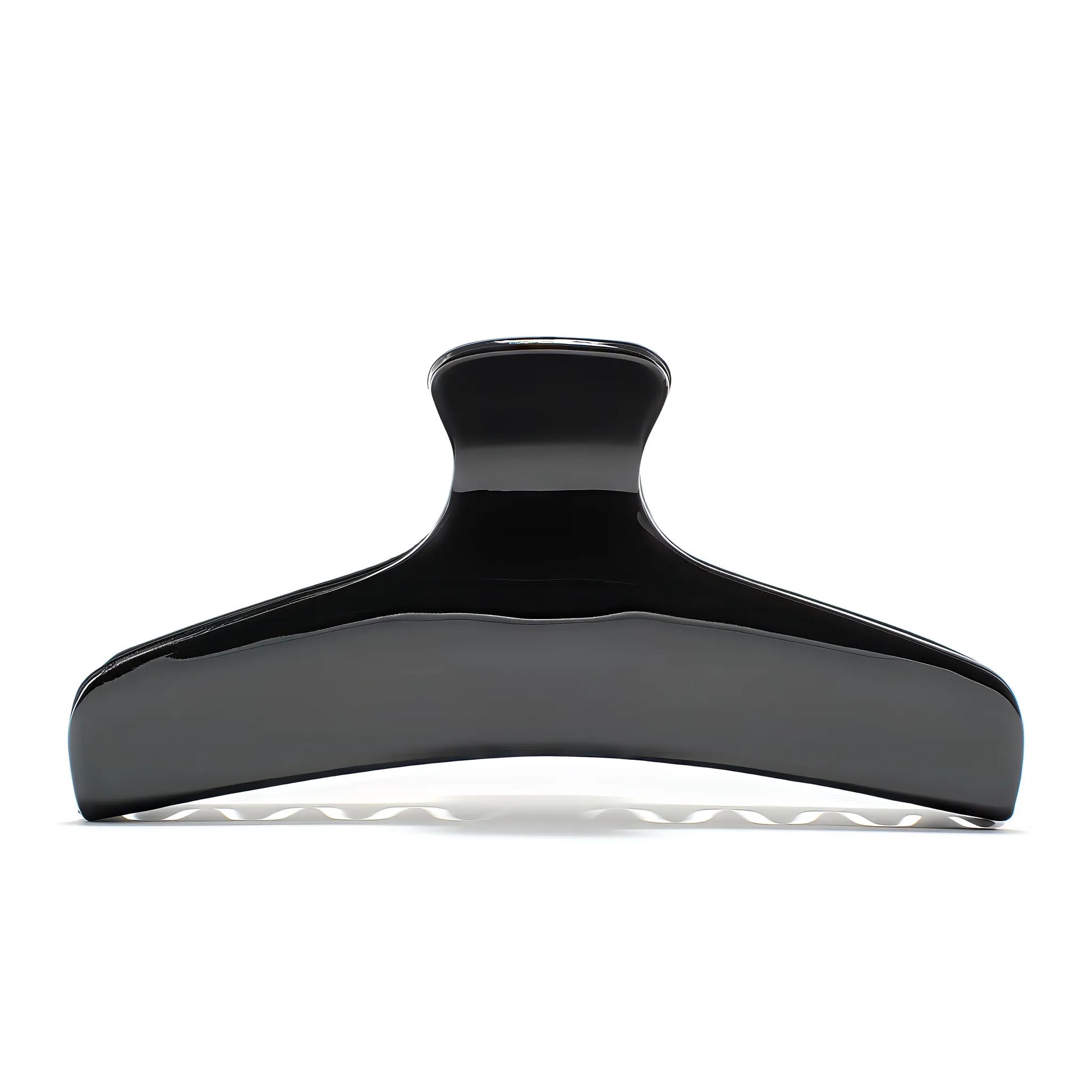 Bambi 10 Piano Black claw clip alternate angle — premium French acetate for medium to long hair