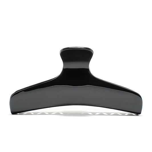 Bambi 10 Piano Black claw clip alternate angle — premium French acetate for medium to long hair