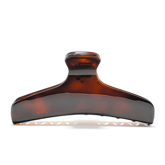 Bambi 10 Deep Amber claw clip alternate angle — premium French acetate for medium to long hair