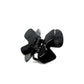 Phoebe 6 claw clip in Piano Black — small jet-black cellulose acetate hair clip, made in France