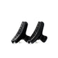 Bambi 5 mini claw clip pair in Piano Black — jet-black cellulose acetate clips for fine hair, made in France
