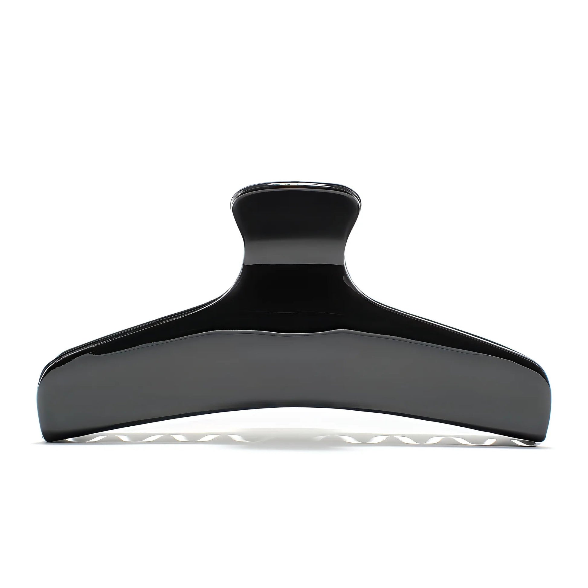Bambi 10 Piano Black claw clip alternate angle — premium French acetate for medium to long hair