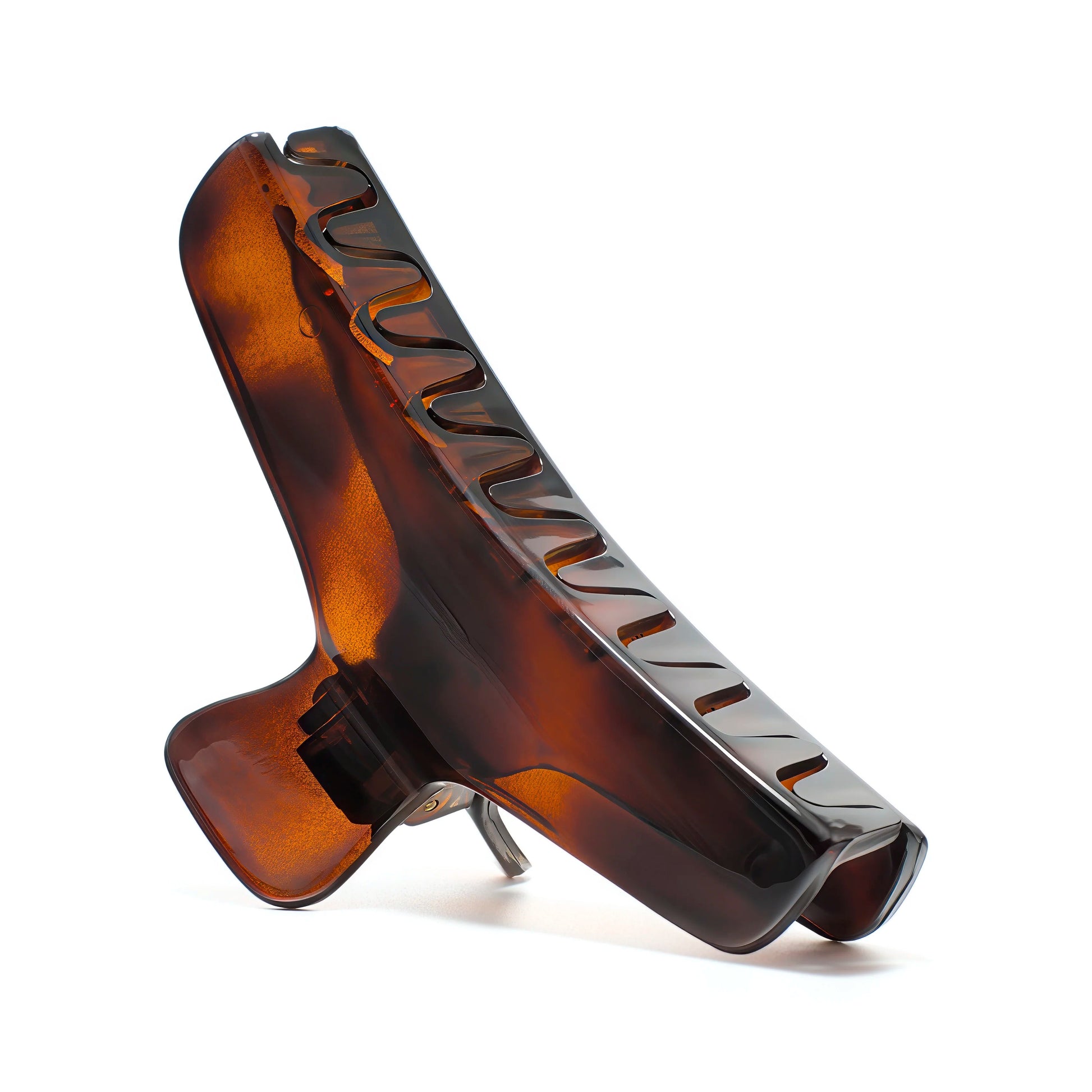 Bambi 10 Deep Amber claw clip — featured in the Bambi Beach Capsule, made in France