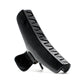 Bambi 10 claw clip in Piano Black — large jet-black cellulose acetate hair clip handmade in France