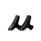 Bambi 5 mini claw clip pair in Piano Black — jet-black cellulose acetate clips for fine hair, made in France