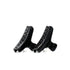Bambi 5 mini claw clip pair in Piano Black — jet-black cellulose acetate clips for fine hair, made in France