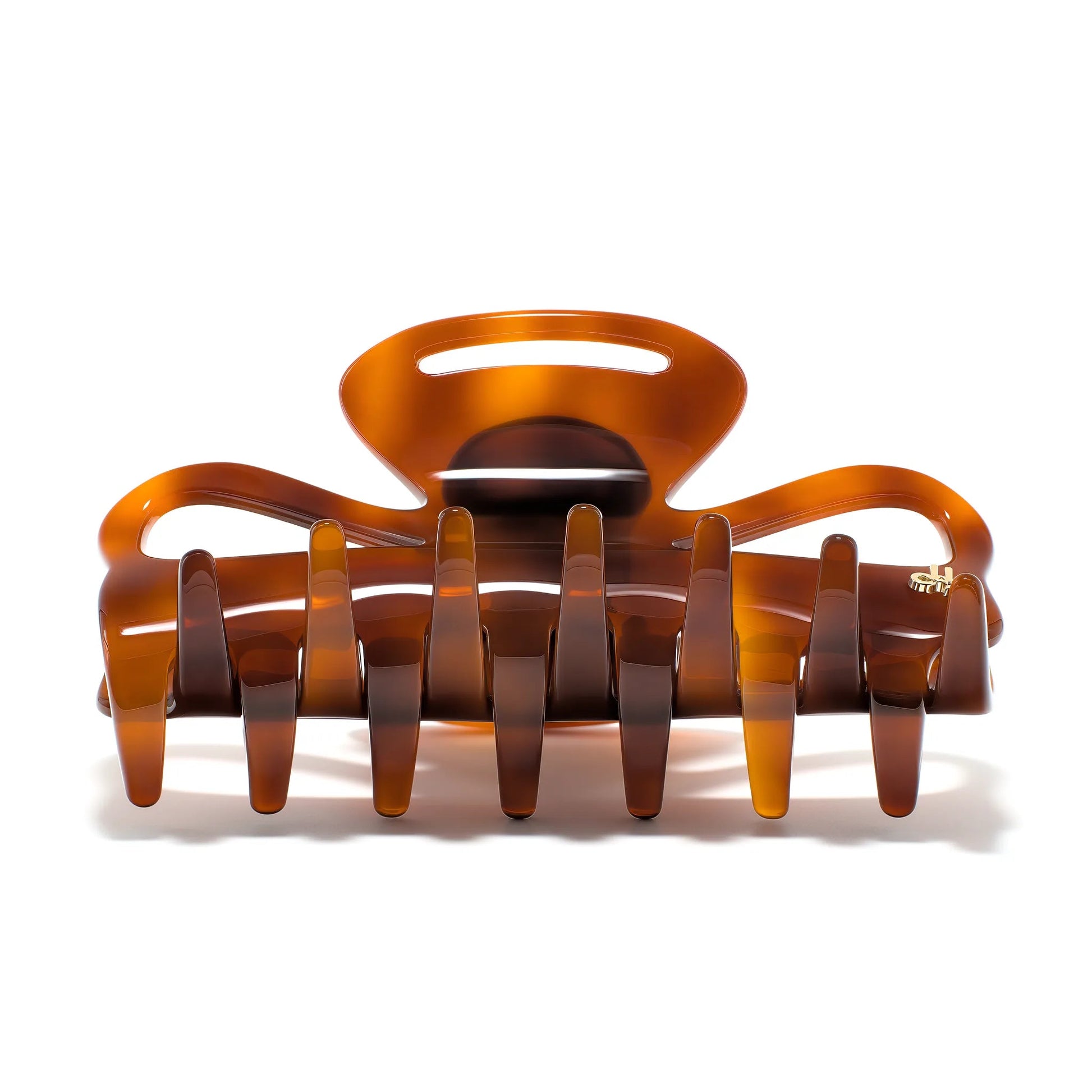 Juliet 10 Maple claw clip alternate angle — premium Italian Mazzucchelli acetate clip for medium to long thick hair