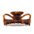 Juliet 10 claw clip in Maple — large honey-amber Mazzucchelli acetate hair clip from the Meera Atelier Line, made in France