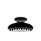 Luna 6 claw clip in Piano Black — small jet-black cellulose acetate hair clip, made in France