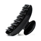 Luna 9 Piano Black claw clip alternate angle — premium French acetate for medium to long hair