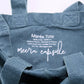 Marée Tote High Tide detail — natural French linen weave with reinforced shoulder straps