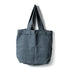 Marée Tote in High Tide — deep ocean-blue French linen market tote, made in France for Meera Capsule