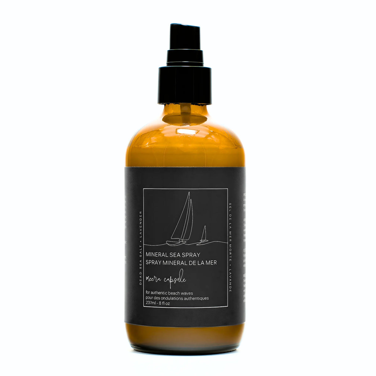 Flacon de Spray minéral de la mer — spray coiffant végane sans parabènes pour une texture naturelle de plage, de Meera Capsule