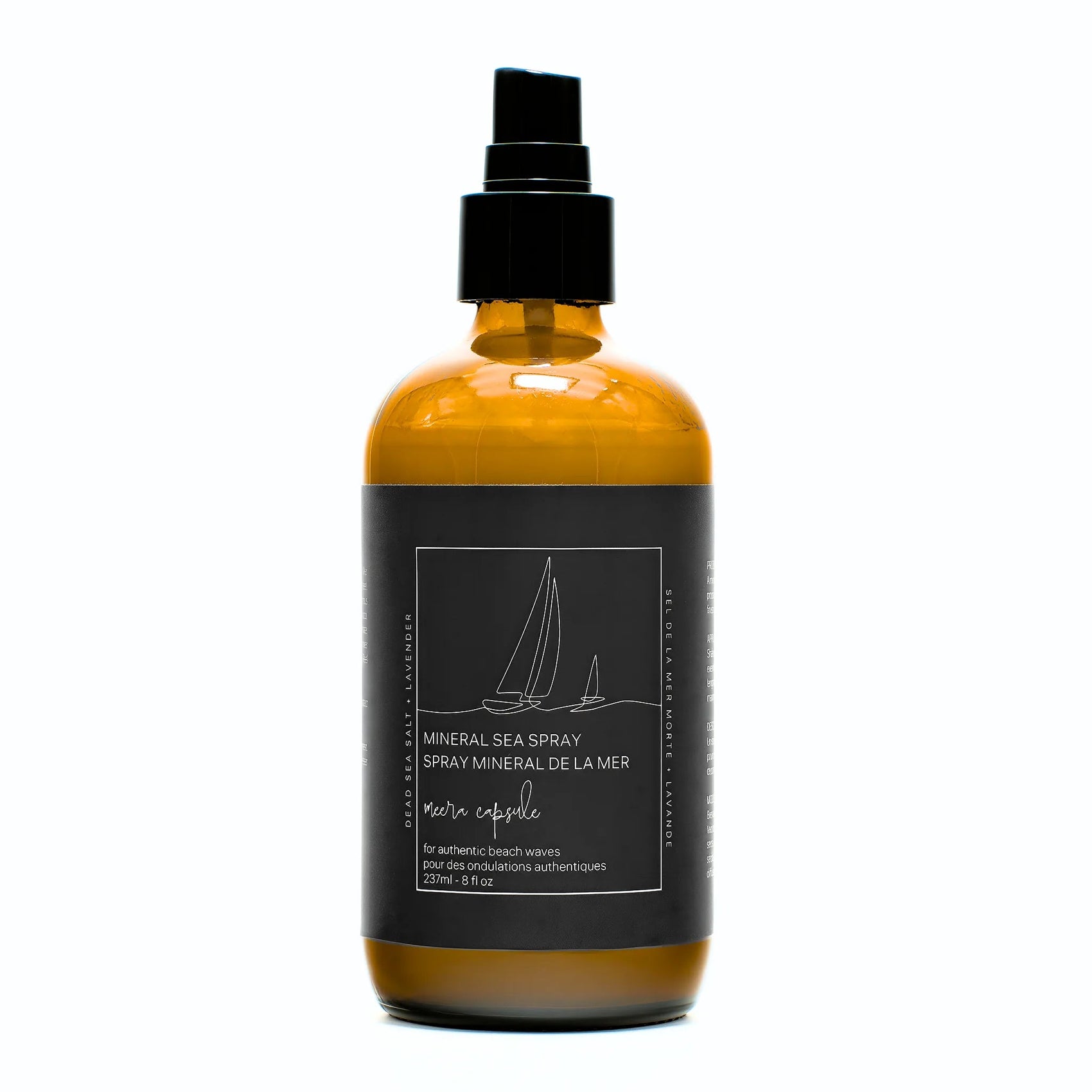 Mineral Sea Spray bottle — vegan paraben-free styling spray for natural beach texture, by Meera Capsule